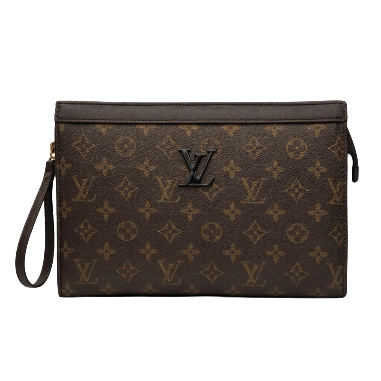 LV Midnight Monogram Hand Clutch 8150-16