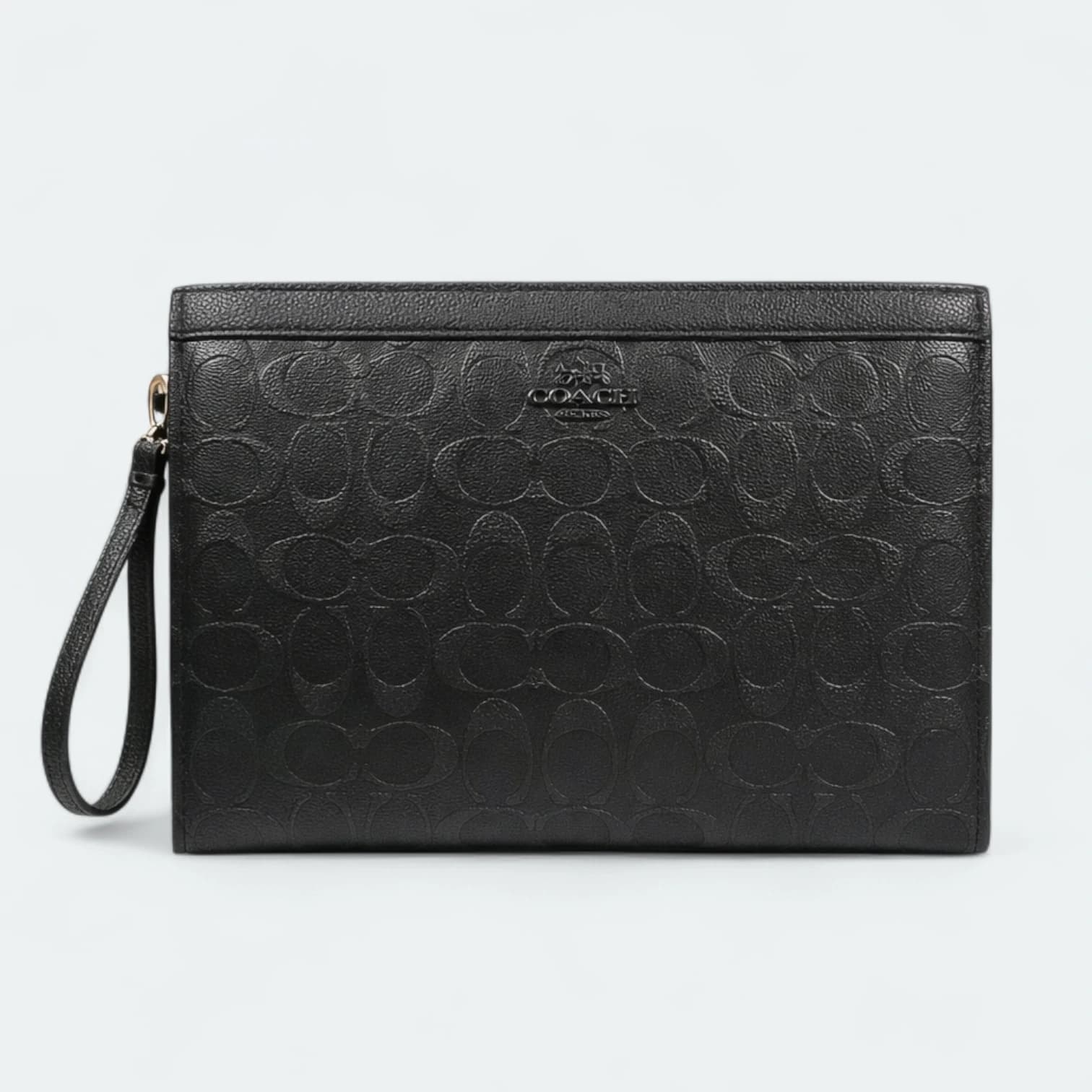 Coach Embossed Monogram Pattern Hand Clutch 8150-06